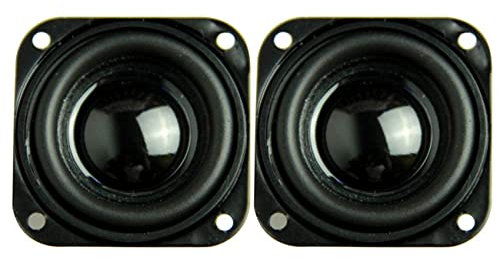 Tyuooker 2PCS 1.5 inch Audio Speaker 4Ω 5W 40mm Bass Multimedia Loudspeaker DIY Sound Mini Speaker with Fixing Hole