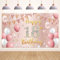 Koliphy Pancarta 18 Cumpleaños, Decoracion 18 Cumpleaños para Hombre y Mujer, Tela Pancarta de Fiesta Cumpleaños para Interiores y Exteriores, 180 x 110cm(Oro Rosa)