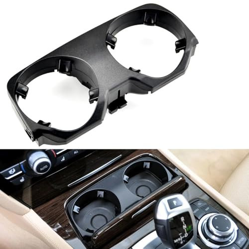 Cakievro Auto Mittelkonsole Getränkehalter Aufbewahrungsbox Becherhalter Ablagefach mit b-mw 7er Serie F01 F02 F04 2009–2015