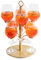SpritzUpYourLife Getränke Tower ohne Montage - Aperol Ständer für 8 Gläser - lustige JGA Deko & Aperol Geschenk - Cocktail Tower für Sarti Rosa Aperitif (gold)