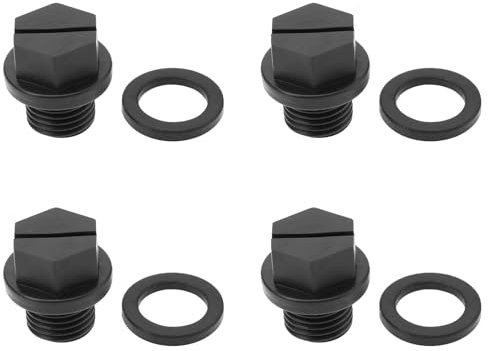 LT Easiyl Lot de 4 bouchons de vidange pour pompe de piscine avec joints compatibles avec Hayward SPX1700FG Compatible avec Hayward SuperPump SP2600X 19,7 x 18,7 mm Noir, HP822W