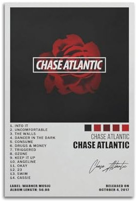 Szzmyo Chase Atlantic Album-Poster, dekoratives Gemälde, modernes ästhetisches Leinwandposter, Schlafzimmer, Kunst, Wohnzimmer, Dekoration, Poster, 30 x 45 cm, ungerahmter Stil