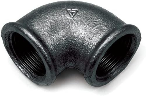 Temperguss Schwarz Bogen 90° IG-IG, 3/4