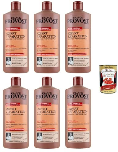 Franck Provost Expert Reparation Professionelles Shampoo 6x 500 ml+ Italian Gourmet polpa 400g