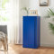 [en.casa] Metallschrank Burlöv Aktenschrank mit Einer Tür Büroschrank 2 höhenverstellbare Ablagen Ordnerschrank 88 x 40 x 35 cm Blau Spind Schrank