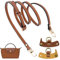 zoerbufan Schultergurt für Longchamp Tasche Damen, Einstellbarer Schulterriemen aus Leder für Minitaschen, Taschengurt Gurt Verlängerung (Breite 0,9cm)