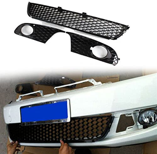 BEFZIMYL Rejilla De Parachoques Delantero para V&w para Golf 6 MK6 Non-GTI 2009 2010 2011 2012 2013 Cubierta De Luz Antiniebla De Rejilla Delantera Traje De Tres Piezas