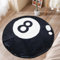 8 Ball Teppich Tufting Billard Rug Kinder Schlafzimmer Teppiche Schwarz Wohnzimmer Rugs rutschfest Badematte Rund Teppich für Room Decor Y2K 60x60cm/23.6x23.6inch