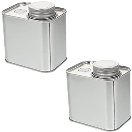 BESTOYARD 2st Dose Kaffeebohnenpulver Keksbehälter Mit Deckel Körbe Korb Zinn Quaste Für Wirklich Container Tee Blechdose Wegbringen Luftdicht Griffe Teile Kanister Gestell Silver Weißblech