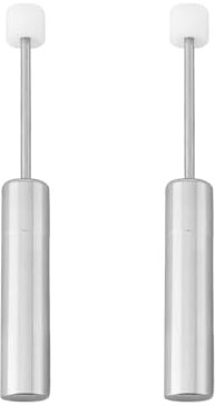 ECSiNG Lot de 2pcs Pistons Amortisseurs de Poubelle à Fermeture Douce 50x34x7,8mm avec Couvercle en Acier Et Plastique pour Poubelle de Cuisine