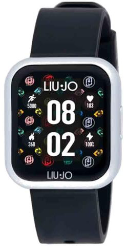 Liu Jo Orologio Unisex Smartwatch Voice Mini Silver Cinturino Nero