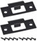 Door Strike Plate,2Sets Door Security Strike Plates & Matching Screws,Short Strike Plate Internal Door Lock Mortice Latch Stainless Steel Latch Deadbolt Strike Plate for Wooden Doors House Door,Black