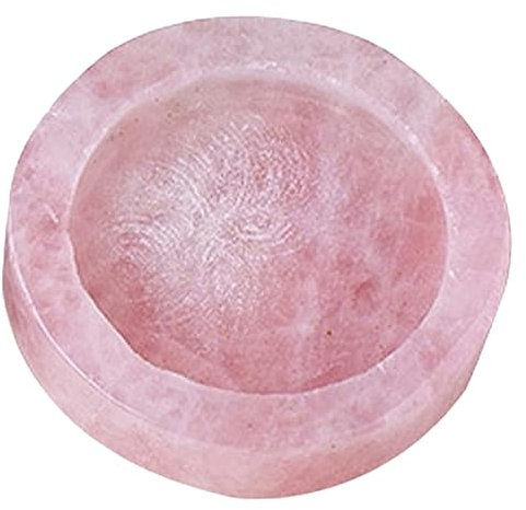 CLISPEED Pink Crystal Tealight Holder Rose Quartz Votive Candle Stand Decorative Desktop Dec