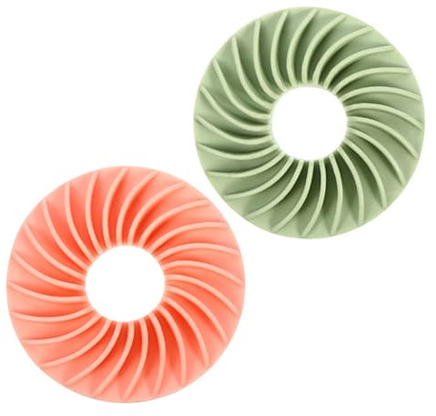 Abaodam Hundenapf Slow Feeder Puzzle Schüssel Aus Bpa Freiem Material Für Langsames Fressen 2 Stück Grün Und Rosa Futterspielzeug Für Welpen Und Ausgewachsene Hunde Zur Fettleibigkeitsprävention