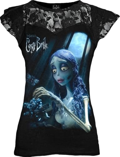 Corpse Bride Emily - Glow In The Dark Frauen T-Shirt schwarz Fan-Merch, Filme, Horror