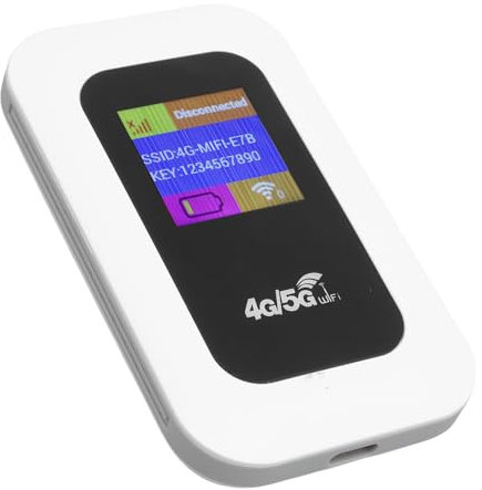 POENVFPO Router Wi-Fi Portatile, Hotspot Wi-Fi Mobile Tascabile Ad Alta velocità 4G 5G da 300 Mbps per Viaggi e Campeggio
