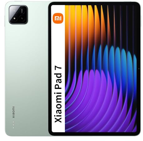 Xiaomi Pad 7, 11,2 Tableta, 12+256GB, Verde, 8850mAh Batería, 45W Turbo Charging, HyperAI (cargador incluido)