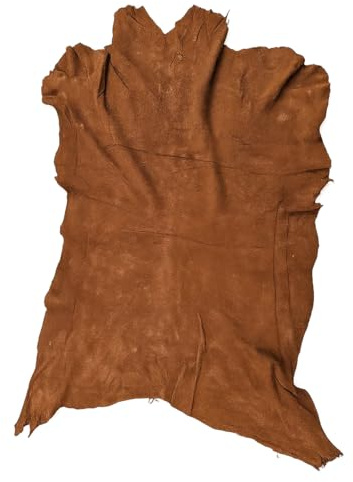 Ziegen Veloursleder – 0,7mm, viele Farben, weich, reissfest (Havana)