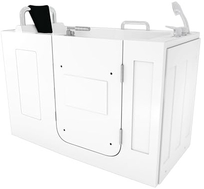 AcquaVapore Sitzbadewanne Senioren Wanne Sitzwanne mit Tür S07-A-R 76x140cm