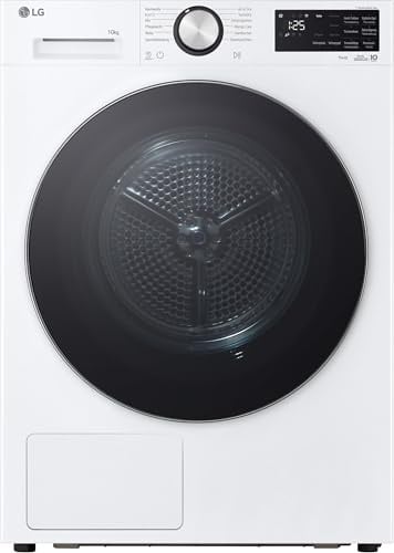 LG RT10X72W Wärmepumpen-Trockner (10 kg, Energieklasse C) mit AI Dry, TurboDry, Dual Inverter Kompressor, selbstreinigender Kondensator, Weiß