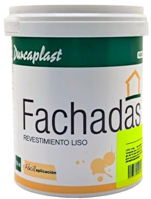 DURCAPLAST PINTURA FACHADAS COLORES Revestimiento de fachadas colores mate. Extraordinaria resistencia al roce, máxima resistencia a la intemperie y al envejecimiento. (750ml, VERDE OSCURO 31)