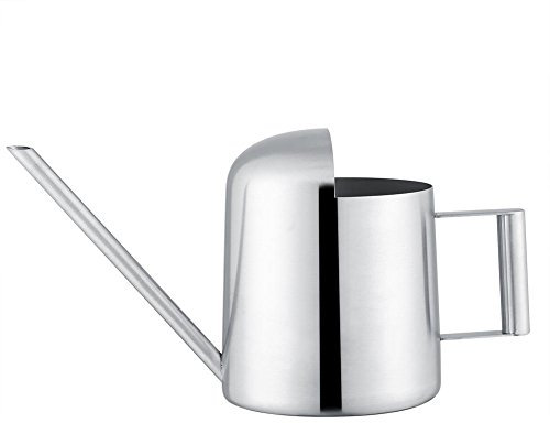 Cafopgrill Regadera de Acero Inoxidable 300 / 500ML Boca Larga Bote de aspersión Redondo Planta de jardín Flor Bonsai Suministros de jardinería(500ML)