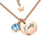 TMT Personalisierte Namenskette mit Gravur und Kristall Buchstaben initialen (silber & rose-gold) Geburtstagsgeschenk für Frauen und Mädchen Geschenk Kette Mutter Oma BFF Bridesmaid