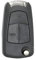 DGTech 2 Button Case for Opel/Vauxhall Keys, Compatible with Astra, Corsa, Vectra, Sapphira, Omega, Tigra, Antares, Combo and more, Black/White