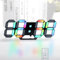 KOSUMOSU LED Digital Neon Clock 9.7 Black Gaming RGB Wall Clock for Living Room, Desk, Large Display Aesthetic for Bedroom, Colorful Rainbow Number With Remote Control