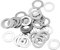 QUARKZMAN M10 304 Inox Acier Plat Rondelles, 50pcs 10X16X0.5mm Ultra Fin Plat Espaceurs pour Vis Écrou, Électronique Réparation, Automobile