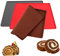 3 Stücke Silikon Backblech Rollmatte, Swiss Roll Cake Mat, Backmatte Backform Kuchen, Biskuitrollenmatte Antihaftbeschichtet, Rutschfest Silikon Backblech,für Kochen,Backen, Keksen,30*40 cm (3 Farben)