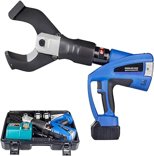 Hydraulic Pipe Crimping Tool Electric Hydraulic Wire Crimper, Battery Powered Hydraulic Cable Cutter 130Kn Electric Wire Cutting Tool Bz-85C Copper Cable Cutters for Φ85Mm Cu/Al Cable and Ar