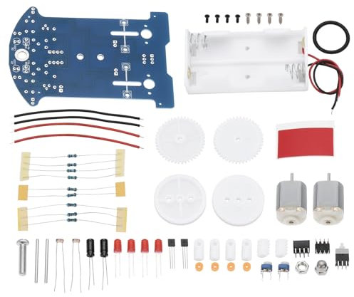 The Lord of the Tools 1 Set Smart Car Soldering Project Kits D2-5 Smart Tracking Robot Car Sets Soldering Learning Electronics Set for DIY Electronics