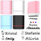 Personalisiert Stempel Name benutzerdefinierte selbstfärbende Namenstempel Textilstempel für Die Kleidung Für bekleidung Und Bücher,Wasserfest (weich)