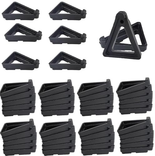 Cobenga Lot de 48 pieds de plantes invisibles - Supports triangulaires invisibles pour pots de fleurs - Support triangulaire pour intérieur et extérieur - Terre cuite