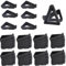 Cobenga Lot de 48 pieds de plantes invisibles - Supports triangulaires invisibles pour pots de fleurs - Support triangulaire pour intérieur et extérieur - Terre cuite