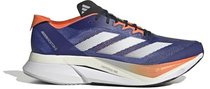 adidas Performance Adizero Boston 12 Laufschuh blauweissorange, 45 1/3 Herren
