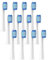 12 Pcs Generisch Ersatzbürstenköpfe kompatibel für Oralb Pulsonic Clean, Ersatzbürstenköpfe for braun oralb Pulsonic Slim