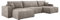 DomoHome XXL Wohnlandschaft U-Form Mit Schlaffunktion 330x130cm Ecksofa Mit Weichen Kissen Und Bettkasten, Hochwertiger Polsterung, Freistehendes Sofa 377x143x83cm BEIGE