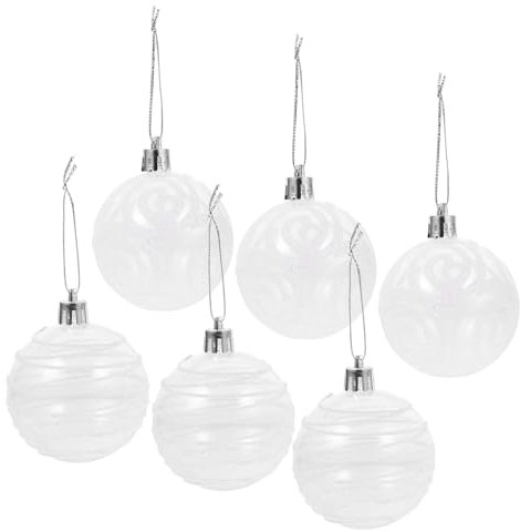Amosfun 6stücke Teilige Hängende Weihnachtskugeln Zum Aufhängen Weihnachtsbaumdekoration Partydekoration Weihnachtskugelornamente Weihnachtsdekorationszubehör