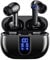 Auriculares inalámbricos, Bluetooth 5.3 con 4 micrófonos ENC con cancelación de ruido, auriculares Bluetooth de 40 horas de reproducción, auriculares estéreo de alta fidelidad, graves profundos, IP7