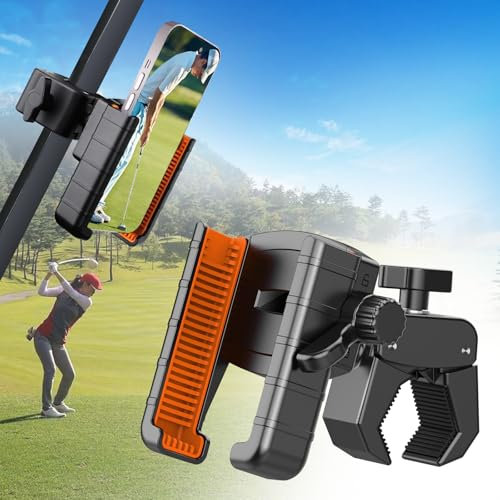 EEEKit Golf Cart Phone Holder, Universal Rotatable Cell Phone Holder Mount for 4.7-7.2 Smartphones, Golf Cart Accessories for EZGO Club Car Yamaha