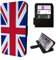 Union Jack Wallet Phone Case Flip Cover Compatible with iPhone SE 7 8 X XR 11 12 13 14 15 16 16E Plus Mini Pro Max – British Flag Design, Faux Leather Case with Card Slots, Shockproof Folio Cover