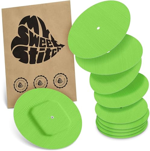 MySweetStitch – 10–25× Cerotto Simplera rotondo, overpatch Ø 70 mm, delicato sulla pelle, impermeabile e traspirante (Verde, 10)