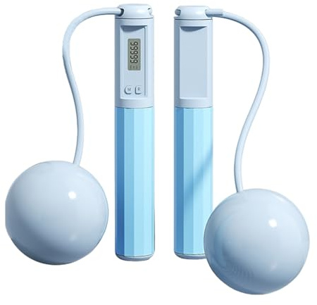 Fyrdyn Cuerda De Saltar Con Contador - Entrenador De Fitness Inteligente Sin Cable,Cuerda De Saltar Para Ejercicio Con Contador - Para Hombres, Mujeres, Adultos Y Niños Para Fitness, Entrenamiento Y