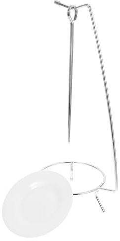 Beavorty Support à Brochettes Suspendu en Acier Inoxydable 2 Brochettes, Accessoire Barbecue pour Grillades en Extérieur et Activités de Plein Air, Support Pratique pour Kebab
