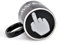 DS. DISTINCTIVE STYLE Have A Nice Day Tasse Mittelfinger Tasse 300 Milliliter Keramik Kaffeetasse Lustiges Geburtstagsgeschenk (Schwarz)