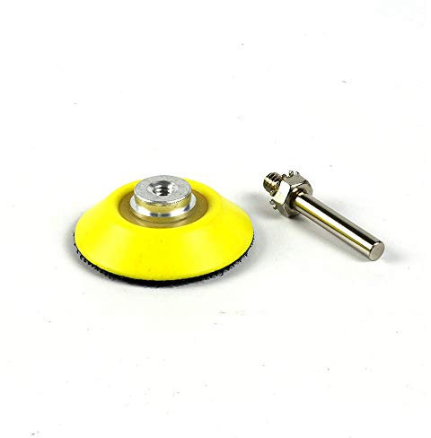 MASO HA0514 Cuscinetto di supporto con gancio e anello con adattatore per trapano elettrico, disco di lucidatura per smerigliatrice autoadesivo, 50 mm Magic Sticker Backing Pad levigatrice orbitale
