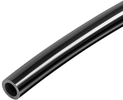 sourcing map Pneumatischer Luftschlauch 12 mm Außen Dmr x 8 mm Innen Dmr 1 m (39,4 Zoll) PU Polyurethan Luftkompressorschlauch Schlauchrohr Schwarz