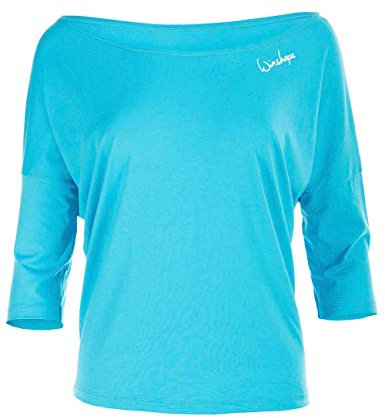 WINSHAPE Damen Ultra Leichtes Modal-3/4-arm Mcs001 3/4-arm Shirt, Sky-blue, L EU